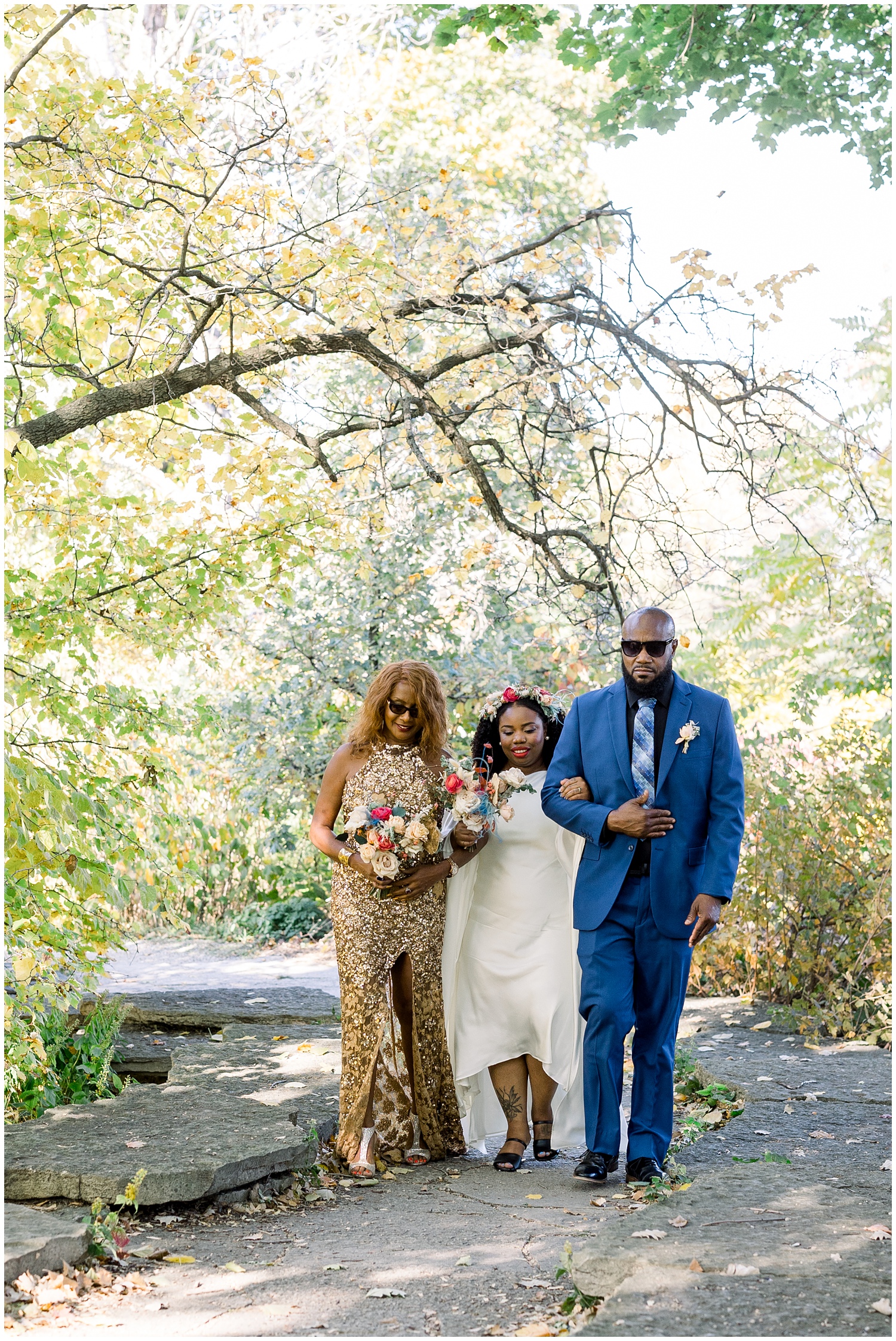 A Small Wedding at Alfred Caldwell Lily Pool 