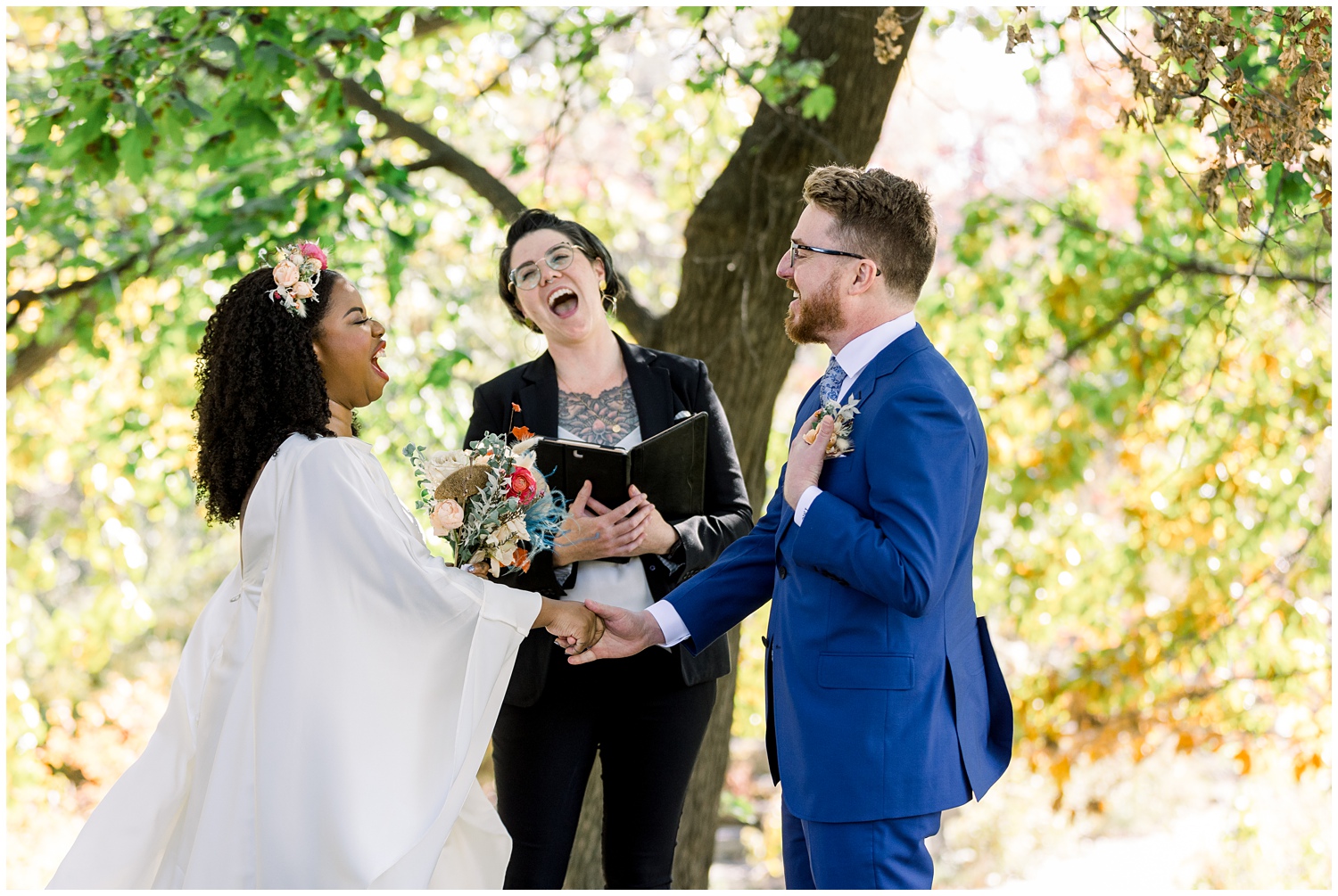 A Small Wedding at Alfred Caldwell Lily Pool 