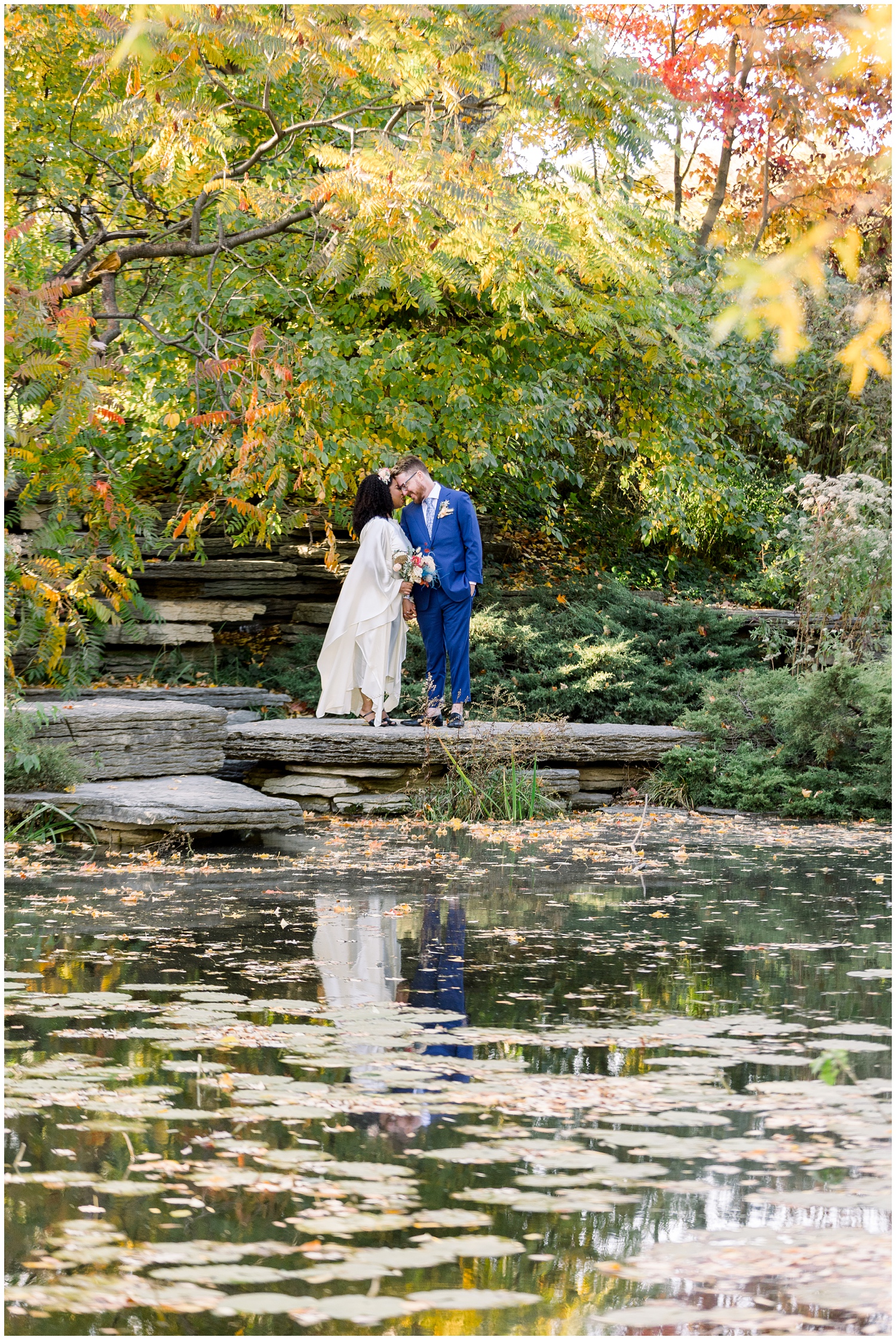 Small Wedding at Alfred Caldwell Lily Pool Wedding Photos
