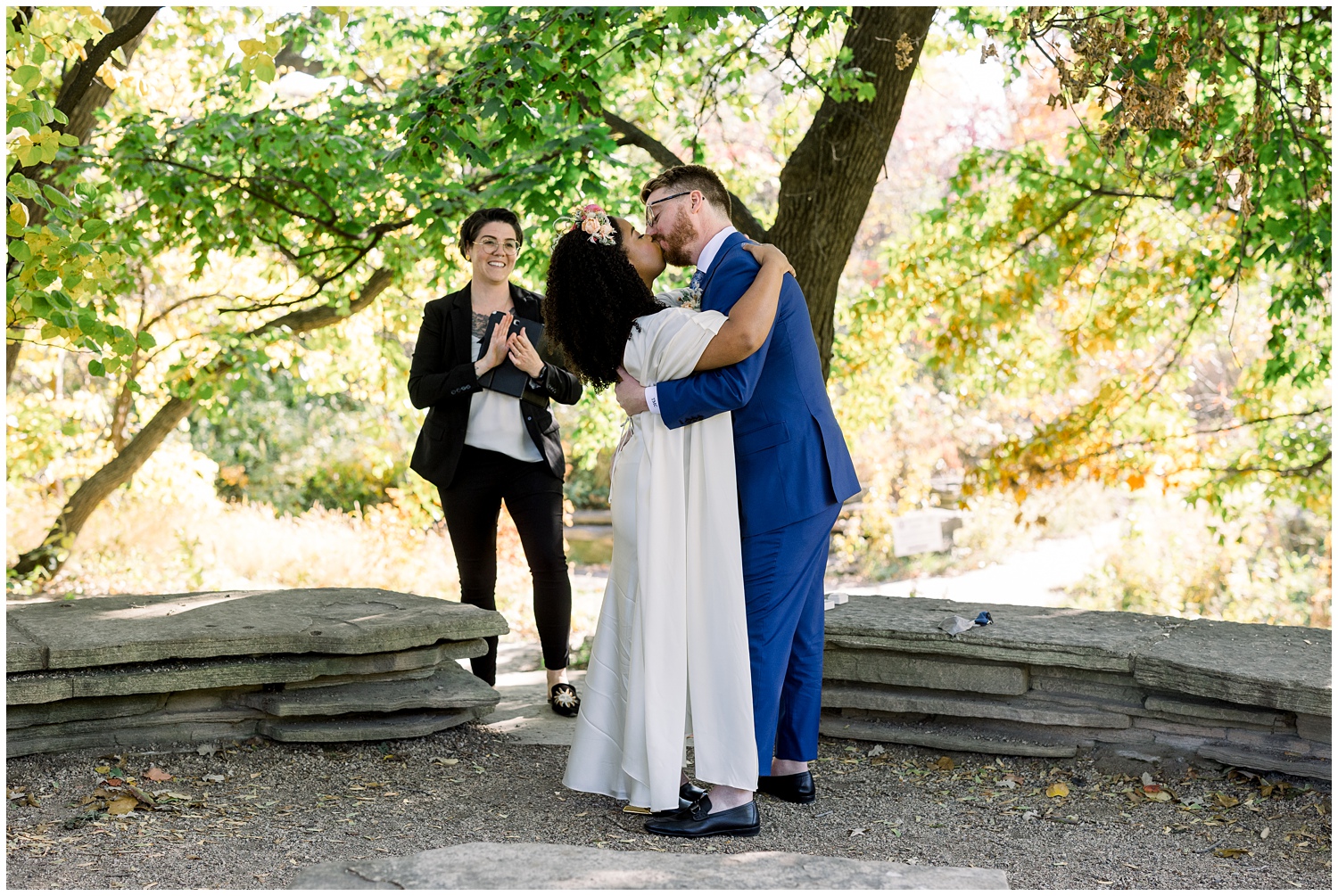 A Small Wedding at Alfred Caldwell Lily Pool 