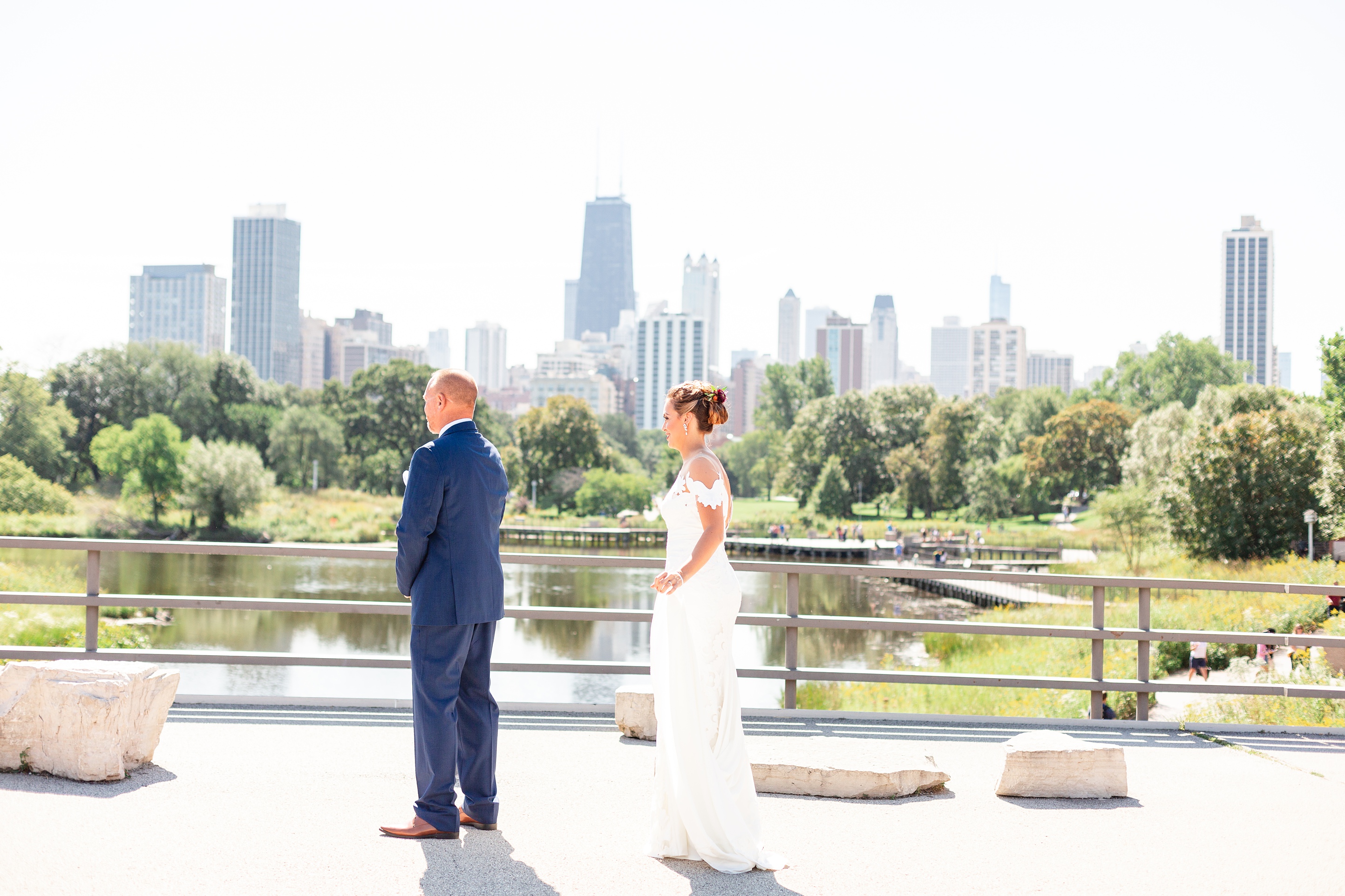 Beautiful Olive Park Wedding Photos_0002.jpg South Pond Bridge Dad First Look