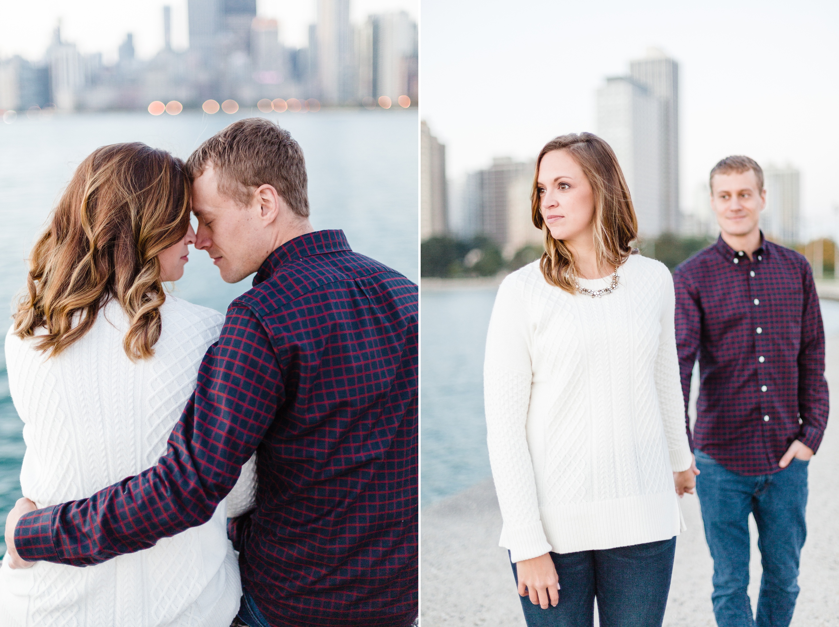 Casual North Avenue Beach Sunrise Engagement Session