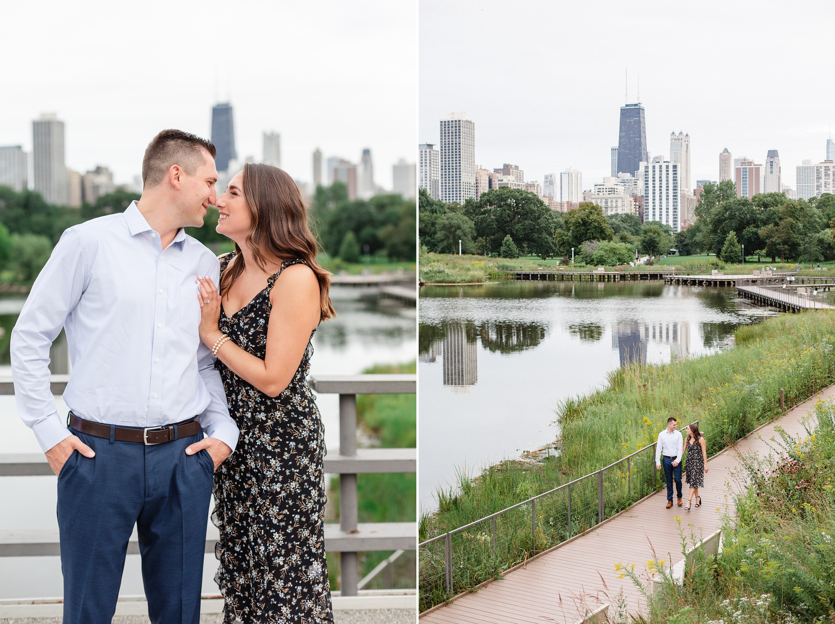 Chicago Engagement Photos_0004.jpg Gardens Surrounding South Pond