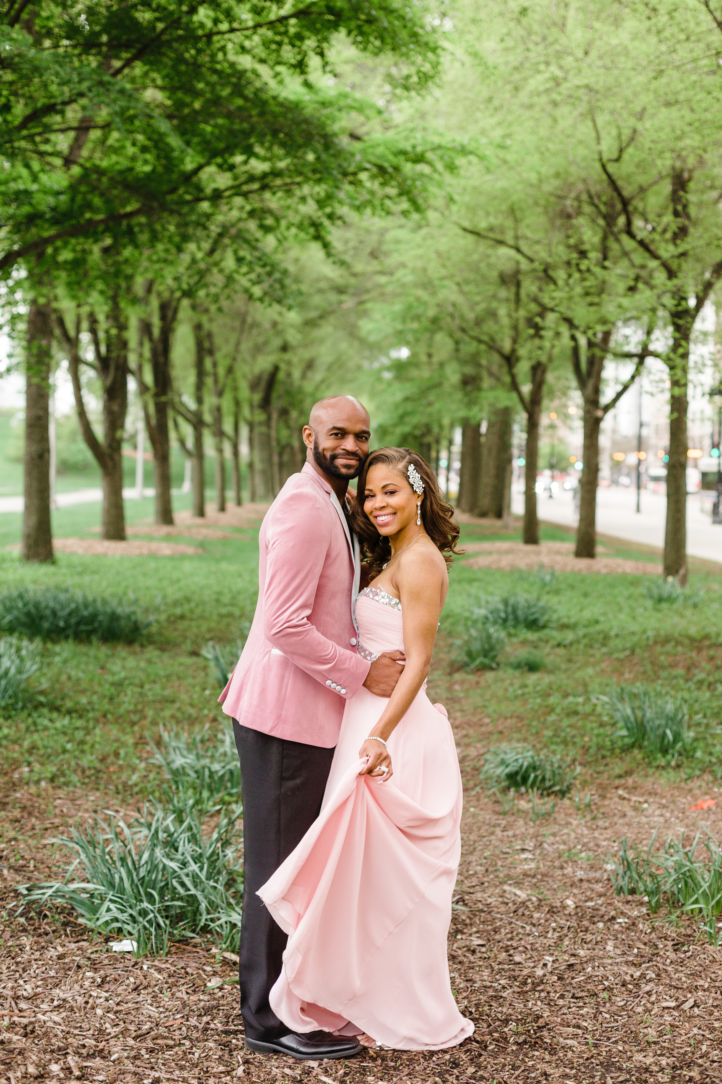 Elegant Grant Park Engagement Session