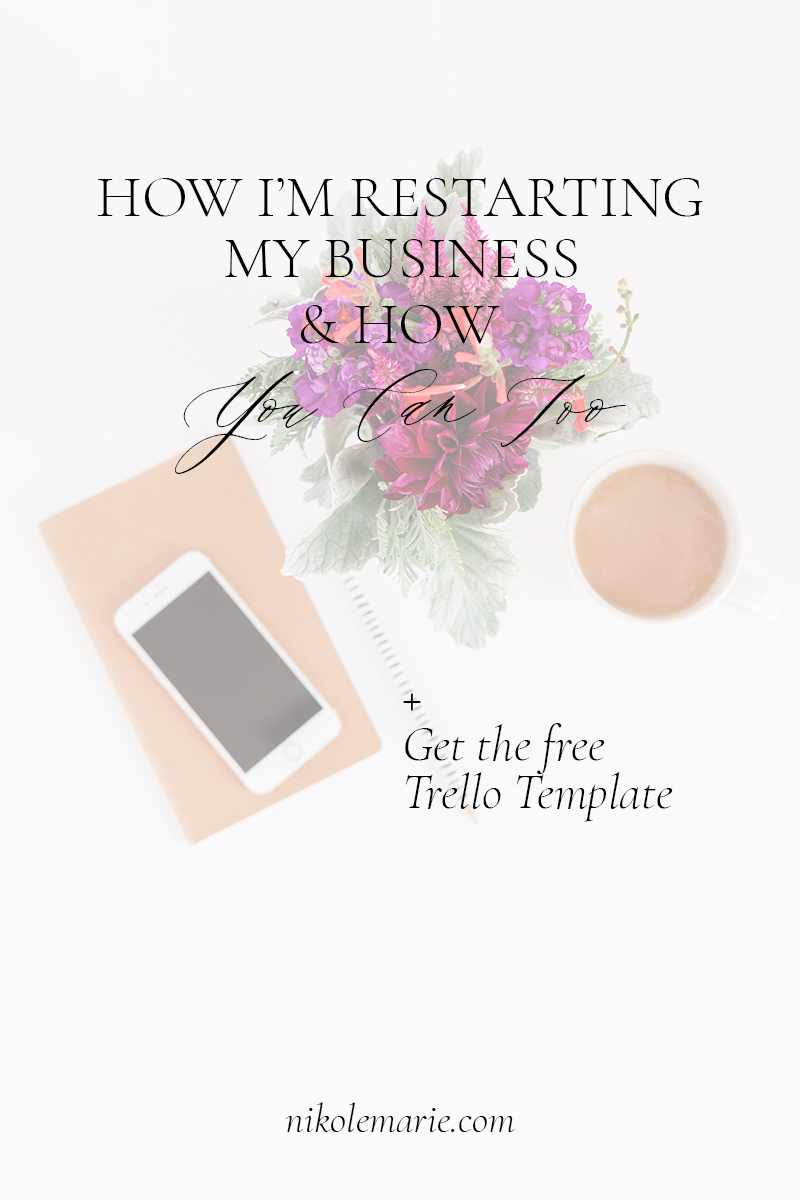 How I'm Restarting My Business