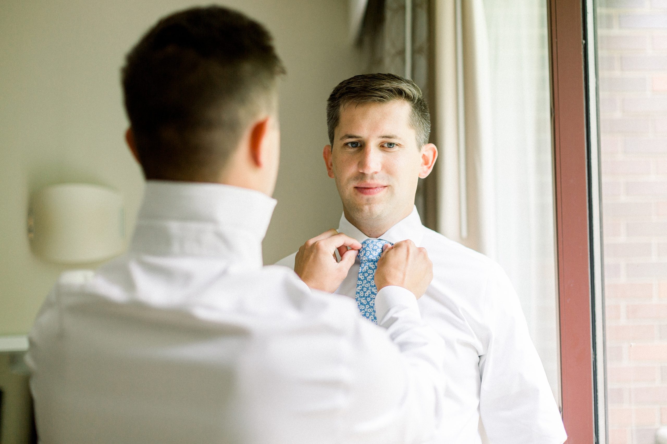 Groom Getting Ready