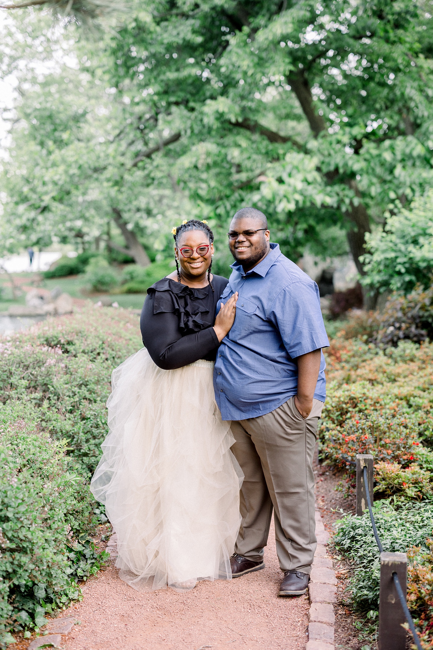 Chicago Japanese Garden Engagement Photos