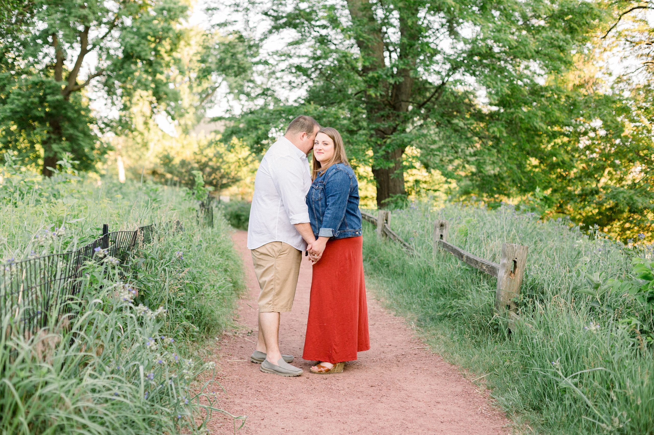 North Pond Engagement Session_0008.jpg On the path Engagement Photos