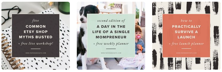 Paper and Oats Photo Blog Posts Graphics