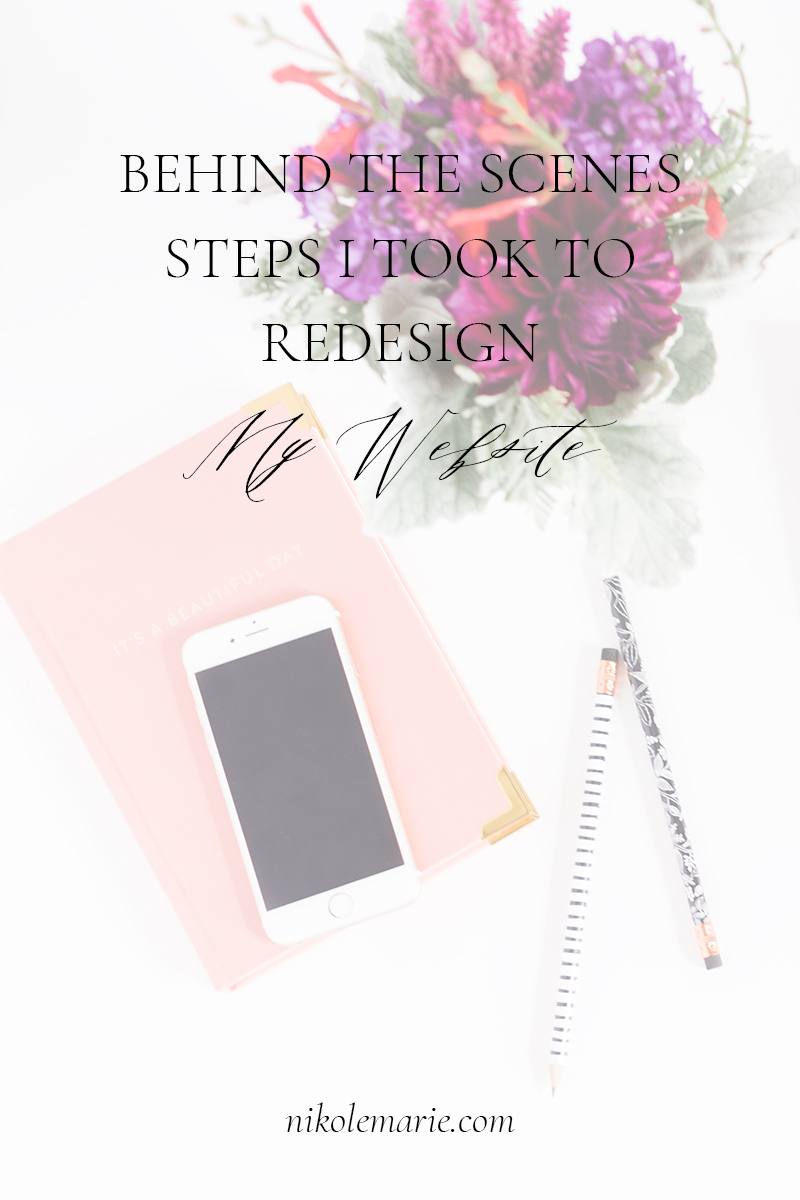 Steps I Took to Redesign My Website