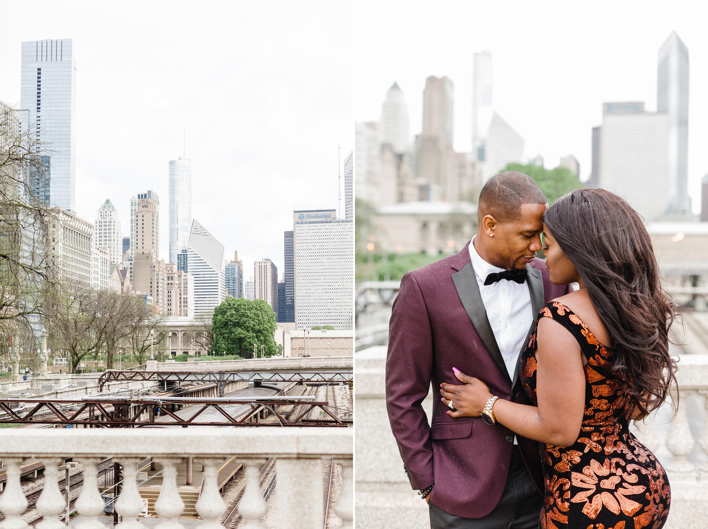 Stunning Downtown Chicago Engagement Photos_0004.jpg Congress Park Way Engagement Photos