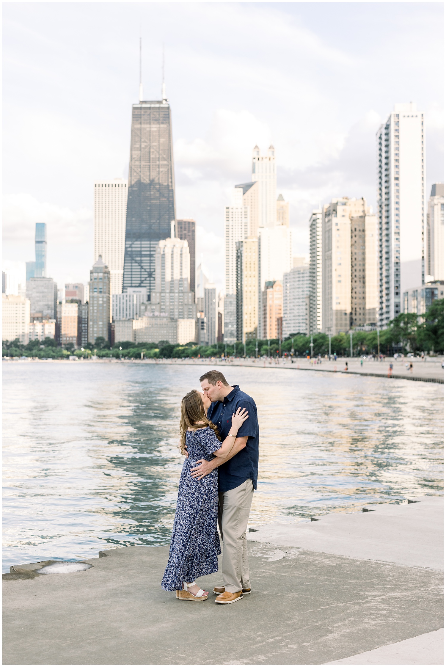 Summer Chicago Skyline Engagement Photos