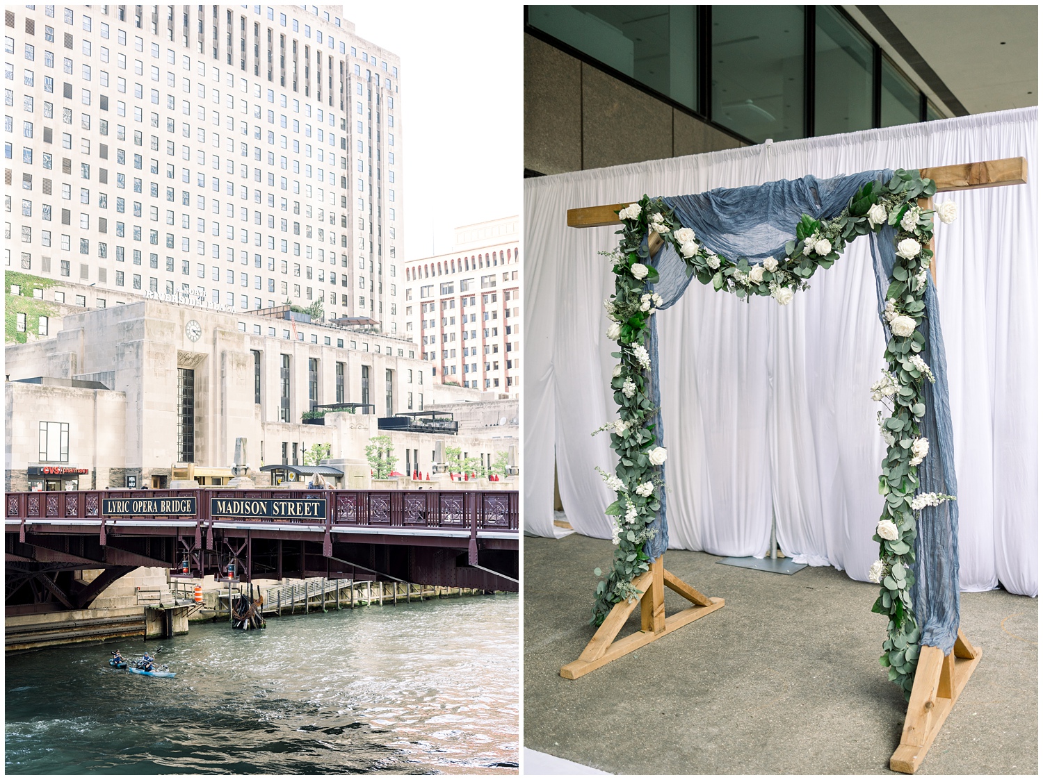 Wedding on the Chicago River Photos