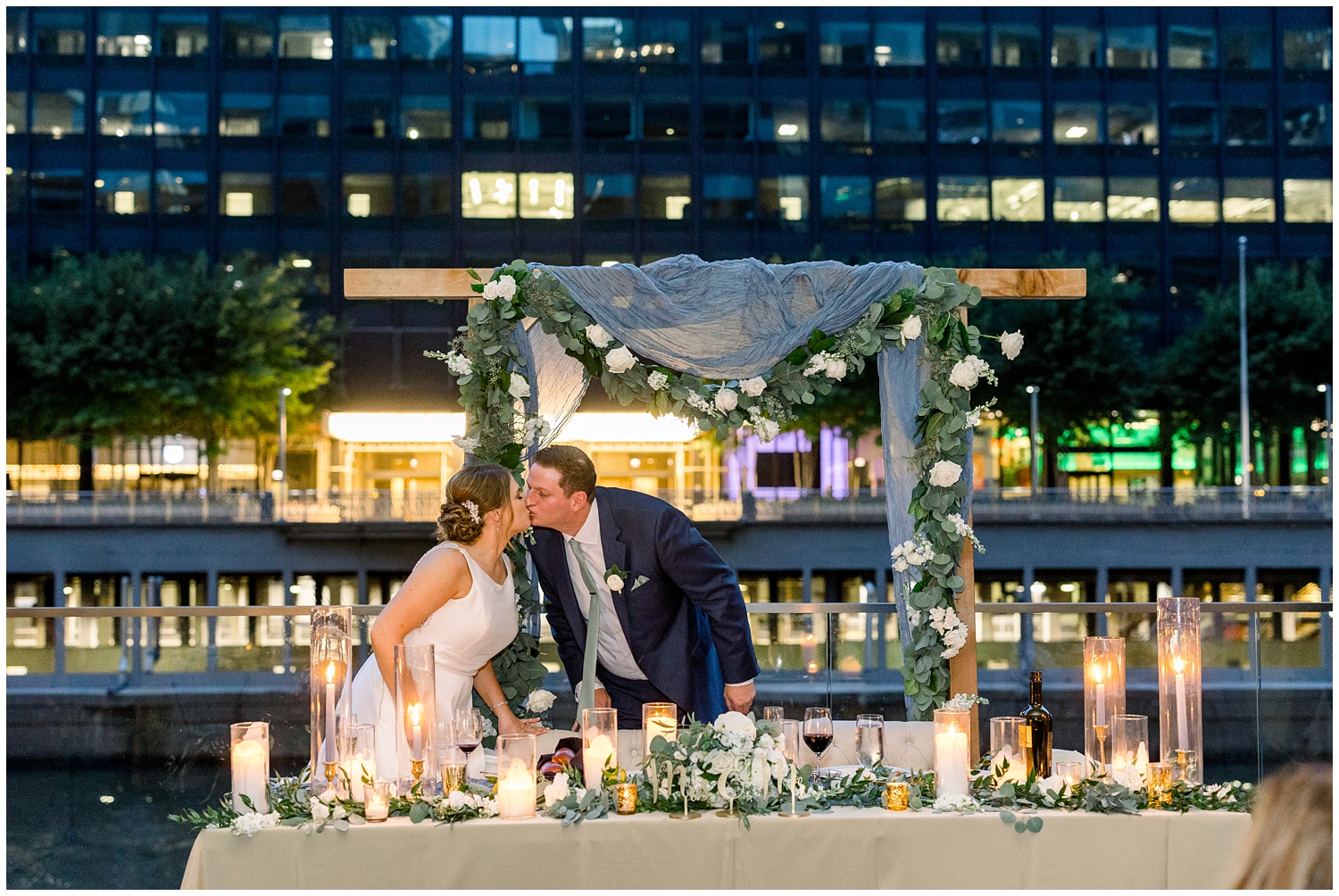 Wedding on the Chicago River Photos